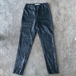 Black leather pants